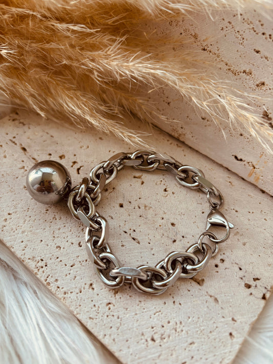 Chunky Silver Bracelet